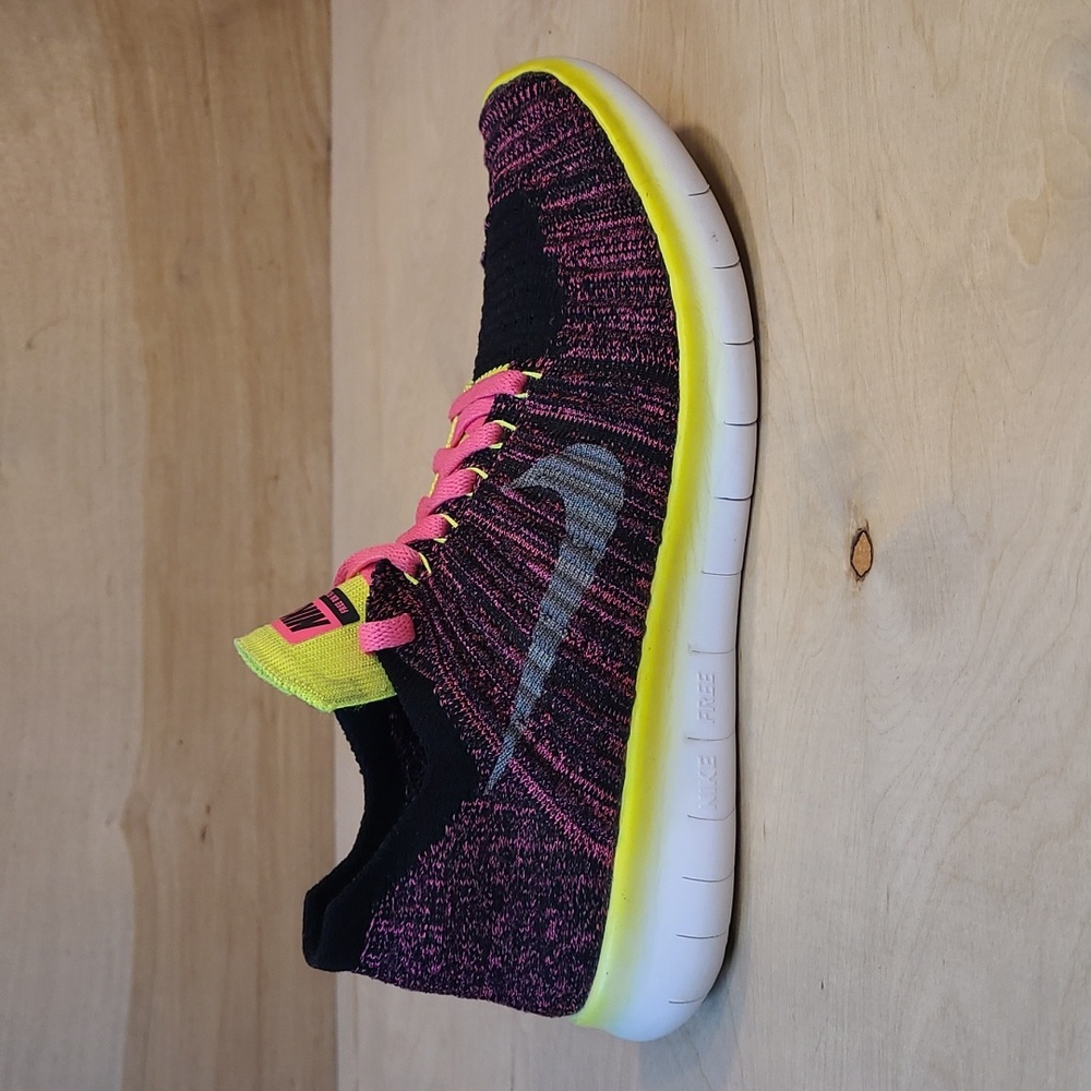 Nike Free RN Flyknit GS 'Pink Blast' Running Shoes